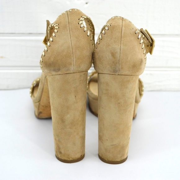 Jimmy Choo Suede Platforms #143-84 - Picture 4 of 4